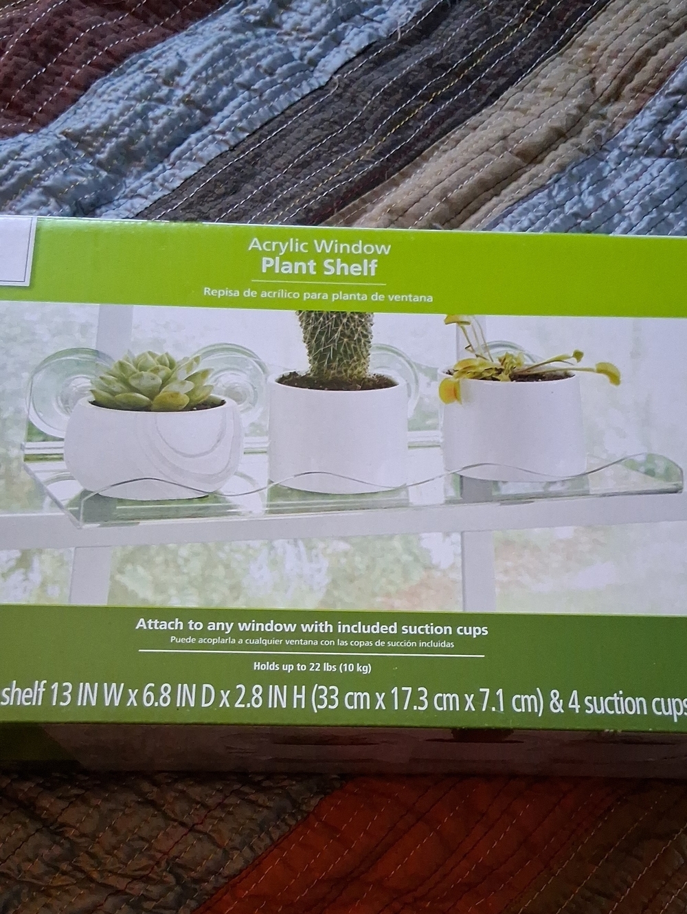 Mainstays Acrylic Window Plant Shelf - White/Clear - Picture 2 of 6